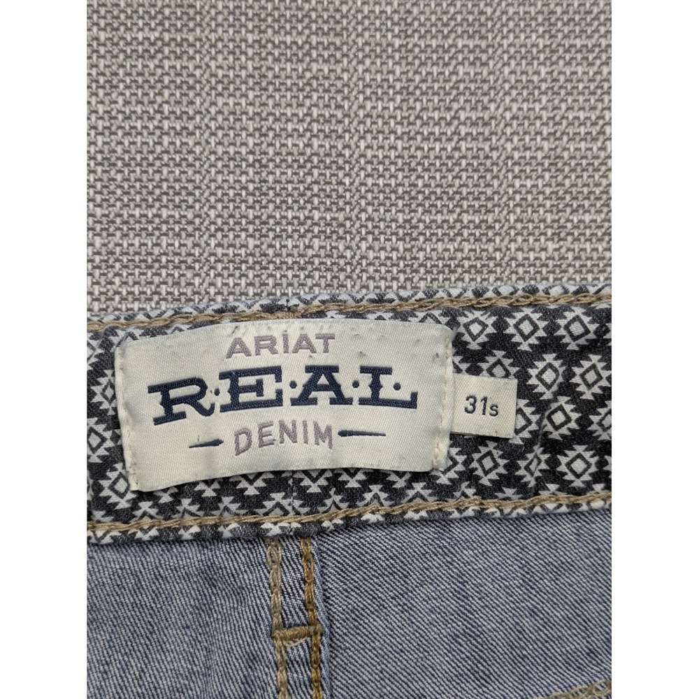 Ariat REAL Perfect Rise Boot Jeans Womens 31S Blue Mid Rise Bootcut Stretch - Picture 3 of 7